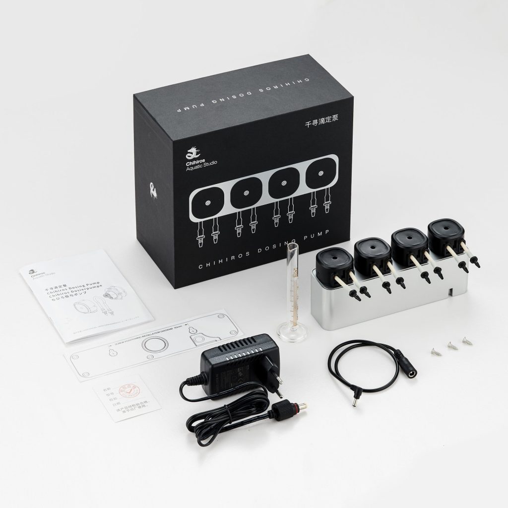 Chihiros Complete Dosing System Kit – 2 Head / 4 Head + Containers + Tube Holder + Tubing