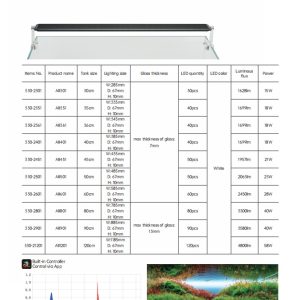 Chihiros AII Series LED Light (AII 301 Range) – Built-in Bluetooth Freshwater Lighting - Image 3