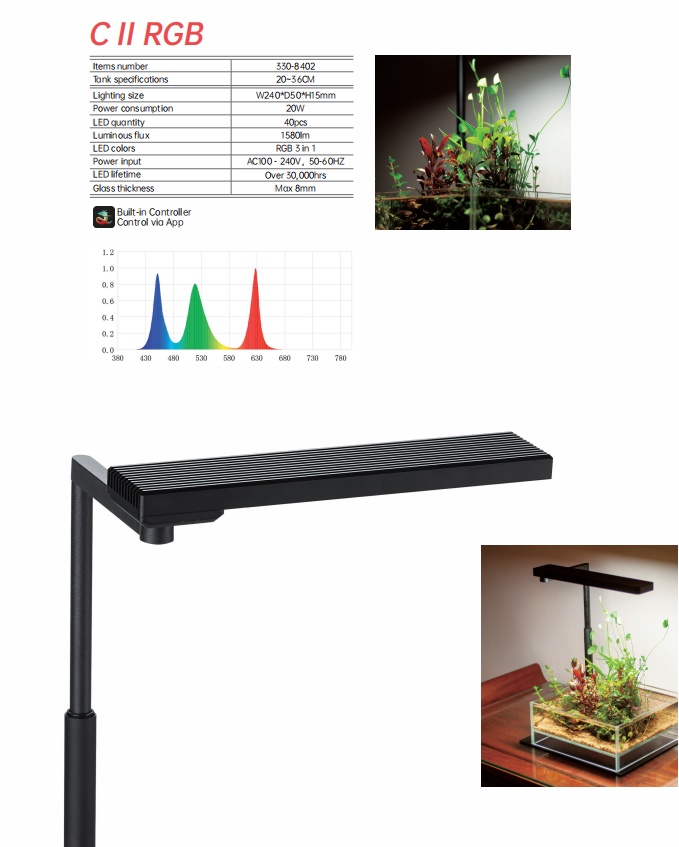 Chihiros CII RGB LED Light – Smart Nano RGB Light (Built-in Bluetooth) - Image 2