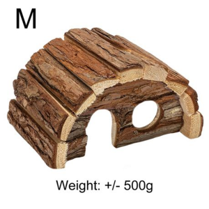 Natural Wood Rodent Hideout/House (24cm) - Hamster/Mouse/Rat