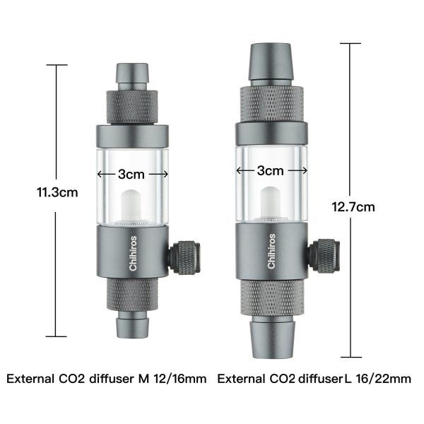 Chihiros External CO₂ Diffuser – Inline Atomizer (M & L Variants)