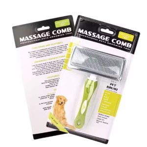 Green Meadow Pet Massage Comb – Gentle Grooming & Coat Care Brush