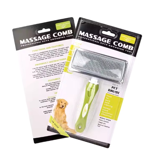 Green Meadow Pet Massage Comb – Gentle Grooming & Coat Care Brush
