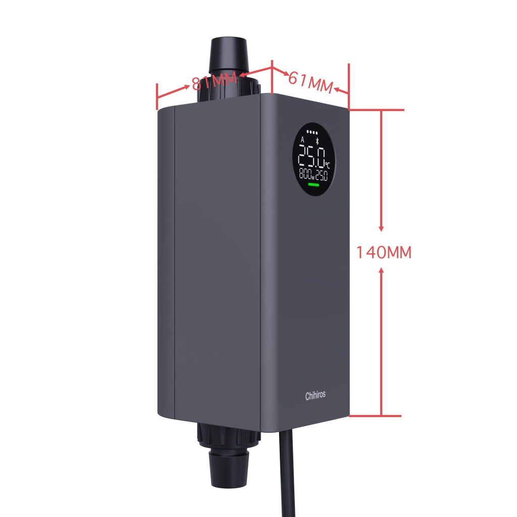 Chihiros Heater Pro EU Version 10–1000W – Inline Aquarium Heater (16/22mm)