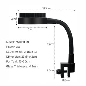 Zetlight ZN1050 M1 Mini Tank Adjustable LED Light (3W) - Image 7