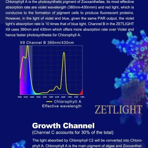 Zetlight X9 PRO 96W Marine LED Reef Light with RGB Sunset Spectrum & App Control - Image 11