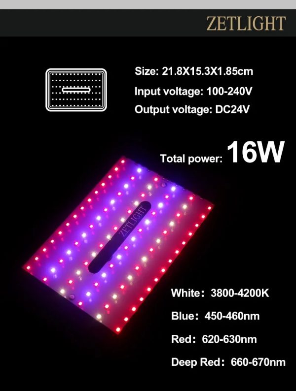 Zetlight E200S WiFi Algae Refugium LED Light – Macroalgae Growth System