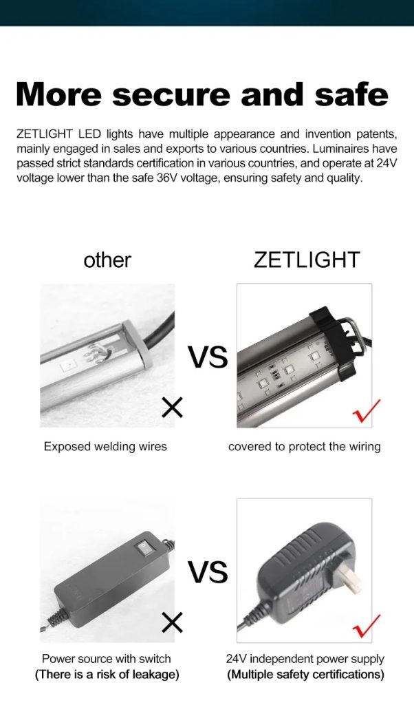 Zetlight Lancia WiFi Freshwater LED Light (300Pā1500P) ā App Controlled Planted Aquarium Lighting