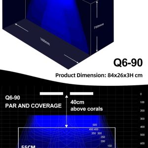Zetlight Qmaven II Q6-120 Marine LED Light (210W–250W, WiFi Reef Lighting) - Image 5