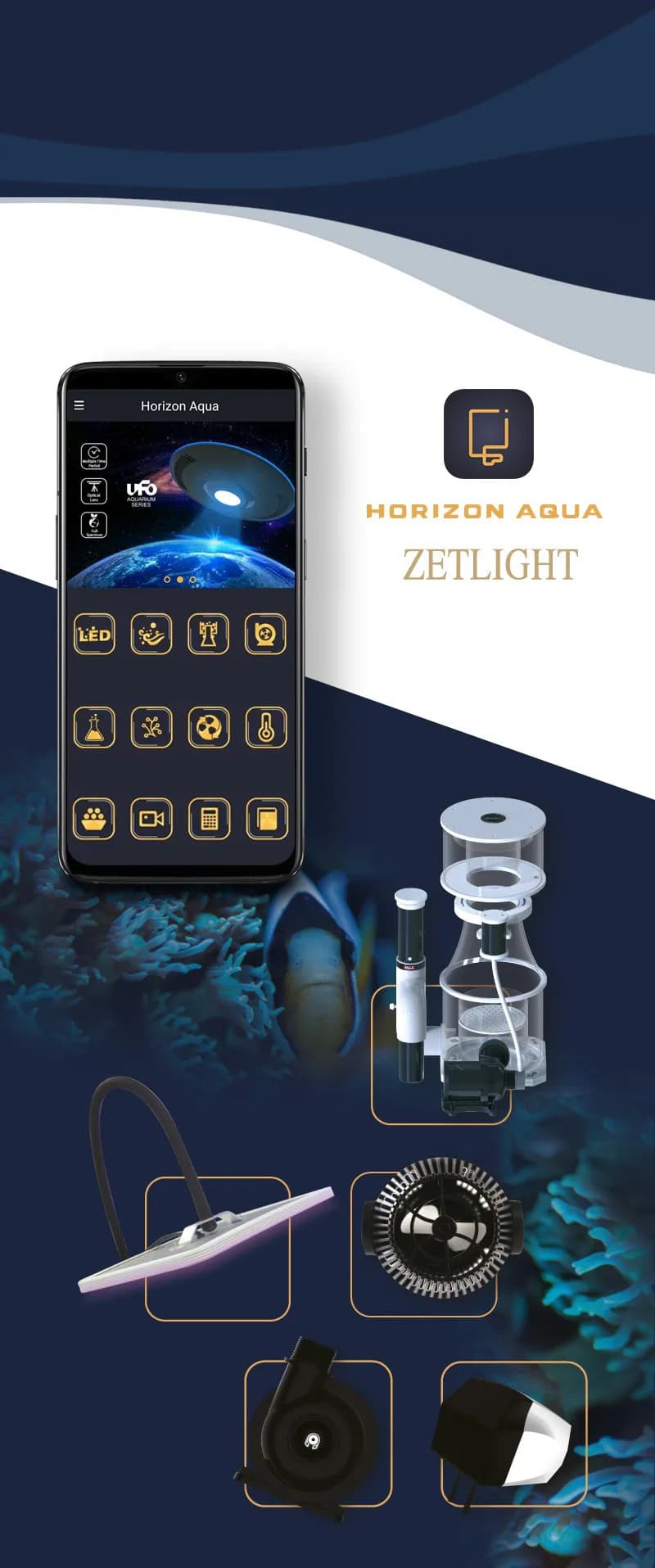 Zetlight Qmaven II Q6-90 Marine LED Light (WiFi App Controlled Reef Lighting) - Image 2