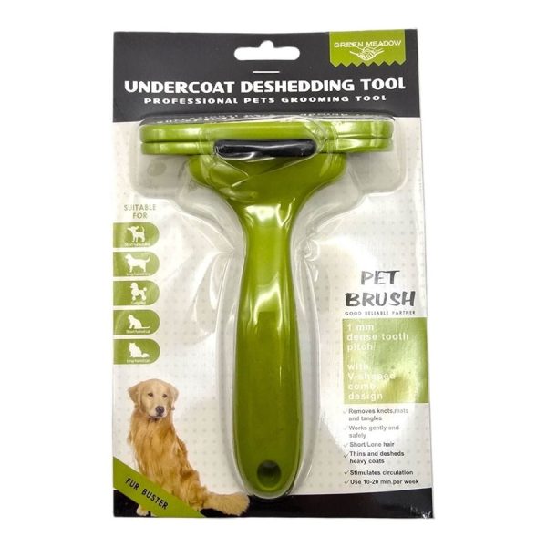Green Meadow Pet Undercoat Deshedding Tool