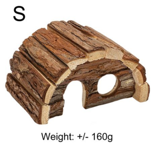 Natural Wood Rodent House/Hide (14cm) - Hamster/Mouse/Rat - Image 5