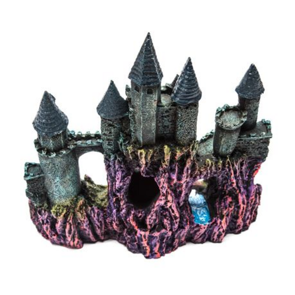 Magical Castle Fish Tank/Aquarium Resin Ornament (24x10x25cm)