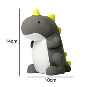 Latex T-Rex Dog Toy with Squeaker - Non-Toxic Natural Rubber (14cm) - Image 6