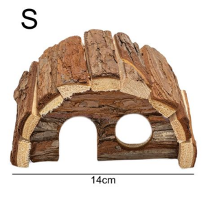 Natural Wood Rodent House/Hide (14cm) - Hamster/Mouse/Rat - Image 3