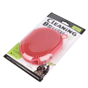 Green Meadow Pet Cleaning Brush – Gentle Grooming & Fur Removal Tool