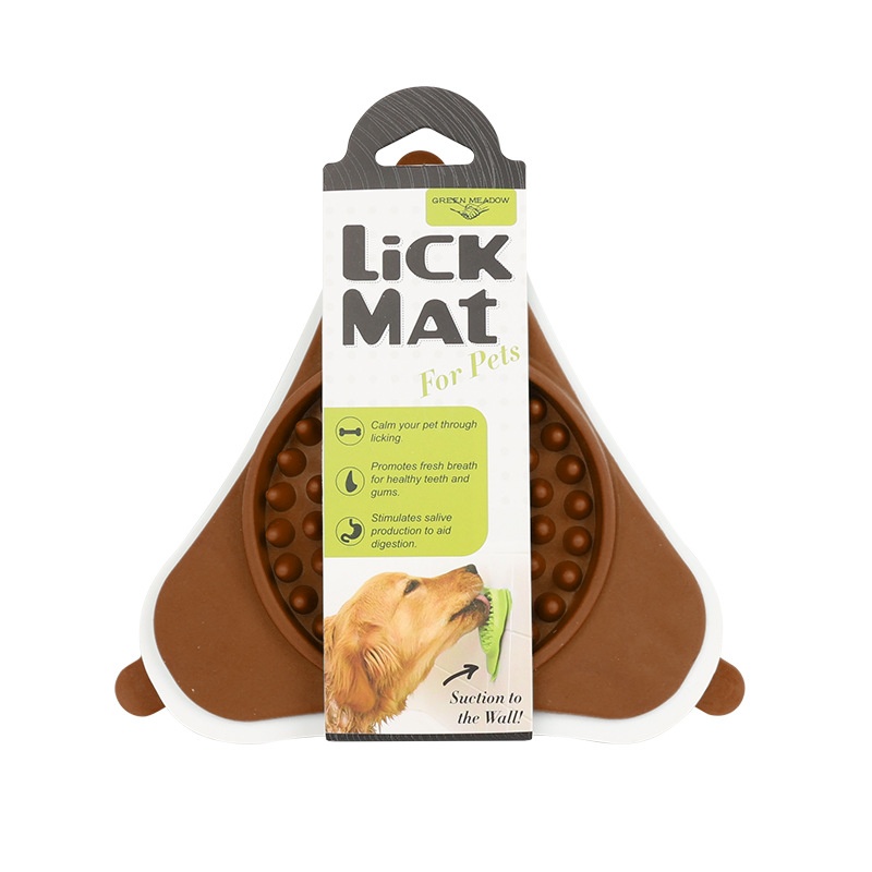 Green Meadow Lick Mat with Suction Cups – Slow Feeder & Anxiety Relief Mat for Pets - Image 1
