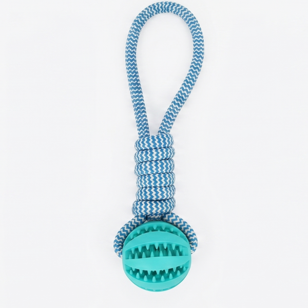 Rope Ball Tug Toy – Durable Cotton Chew & Interactive Dog Toy