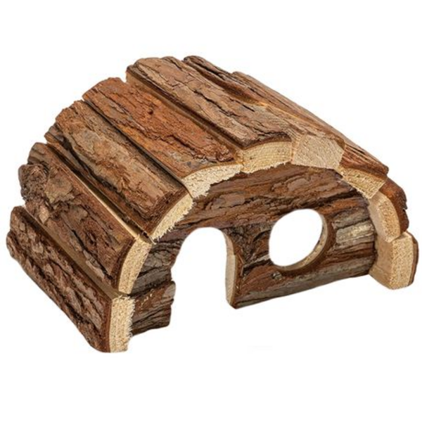 Natural Wood Rodent House/Hide (14cm) - Hamster/Mouse/Rat