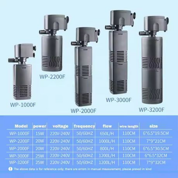 SOBO Aquarium Filter Pump WP-2000F Internal Filter