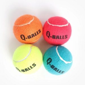 Q-Balls Squeaky Tennis Ball (50mm & 64mm Variants)