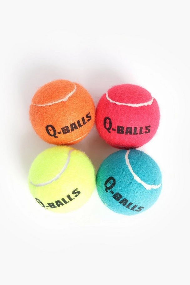 Q-Balls Squeaky Tennis Ball (50mm & 64mm Variants) - Image 1