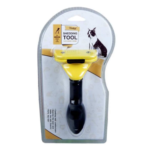 Shedding Tool for Medium & Large Dogs – 7.3cm Curved Blade Deshedding Comb