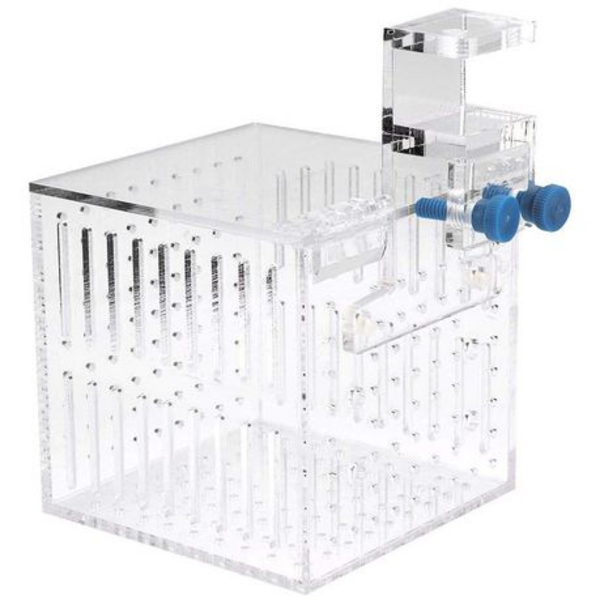 Acrylic Fish Isolation Box with Hanging Bracket 105mm Cube