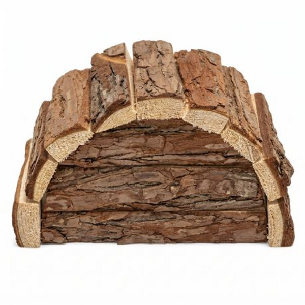 Natural Wood Rodent Hideout/House (24cm) - Hamster/Mouse/Rat