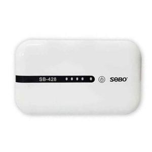 SOBO AC/DC Air Pump With Lithium Battery (Double Outlet) - Image 5