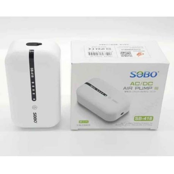 SOBO AC/DC Air Pump With Lithium Battery (Double Outlet)