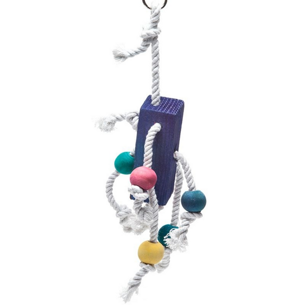 Parrot World Bird Toy Rope & Wood (T-020)