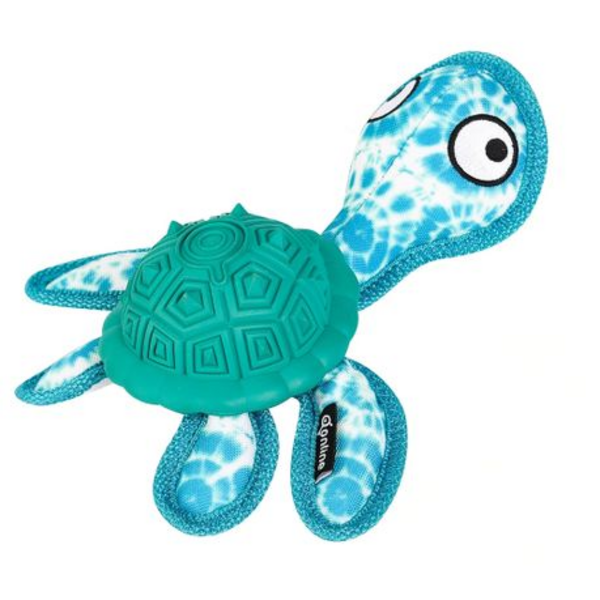 Turtle Dog Chew Toy with Squeeker & Treat Dispenser