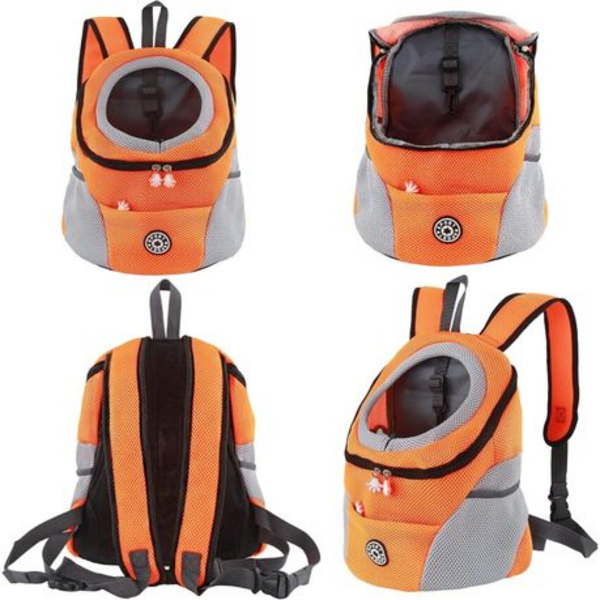 Dog & Cat Backpack L (41x27x9cm) - Please Select Colour - Orange