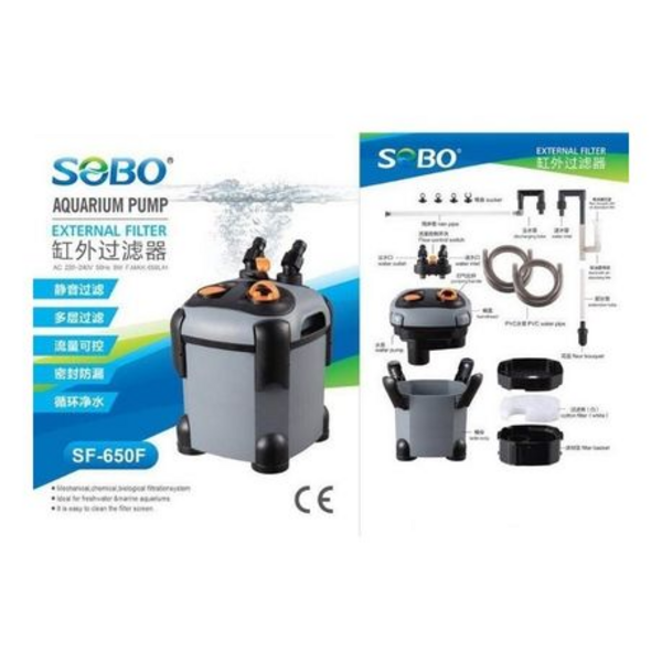 SOBO SF-650F External Canister Filter 8W 650L/h