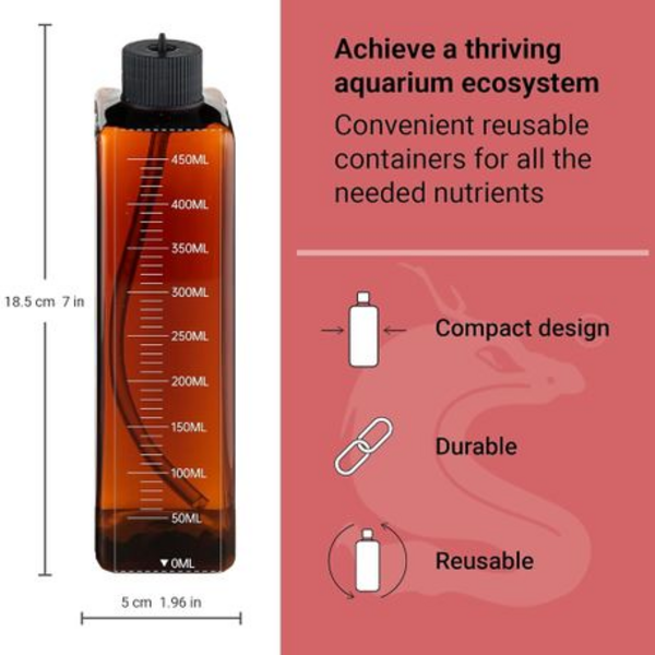 Chihiros Dosing Containers & Stainless Steel Holder Kit - 4 x 500ml