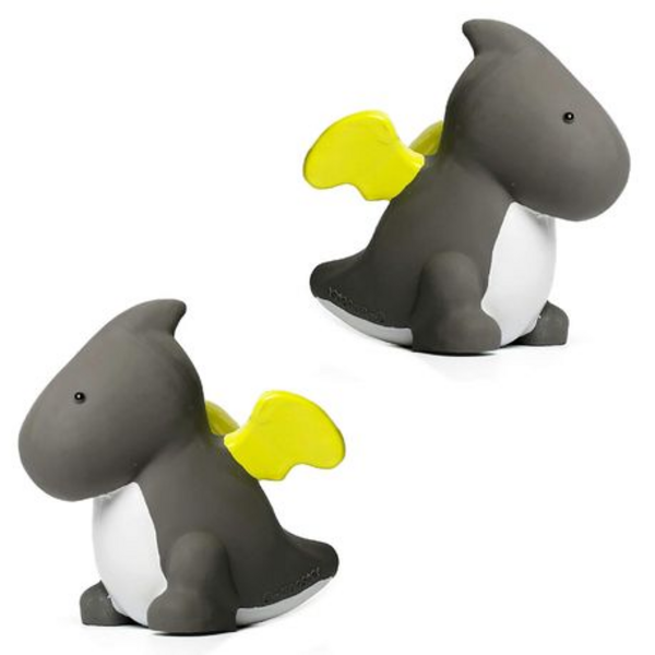 Latex Dragon Dog Toy with Squeaker - Non-Toxic Natural Rubber (14cm)