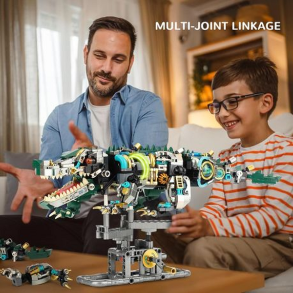 MJI Mechanical Crocodile Brick Set - 996 Pieces Ages 12+
