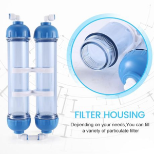 Dual Chamber Inline Resin/Carbon Housing for RO/DI Aquarium Systems - Image 2