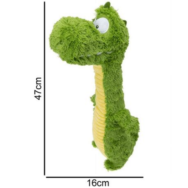 Dinosaur Plush Dog Toy with Squeaker - 47cm