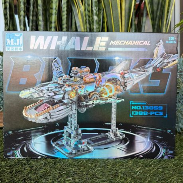 MJI Mechanical Whale 13059 Building Kit 1388 Pieces Ages 12+