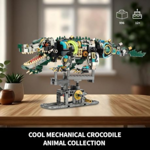 MJI Mechanical Crocodile Brick Set - 996 Pieces Ages 12+ - Image 6