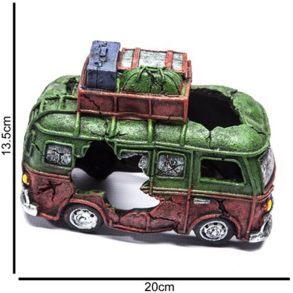 Sunken Kombi Fish Tank/Aquarium Resin Ornament