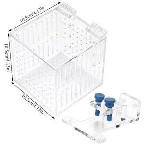 Acrylic Fish Isolation Box with Hanging Bracket 105mm Cube - Image 4