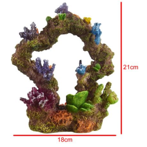 Coral Arch Resin Aquarium Ornament 21cm - Reef Rock Cave Decor - Image 4
