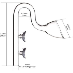17mm Glass Lilly Pipe With ABS Skimmer Combo (Inflow & Outflow) - Image 3
