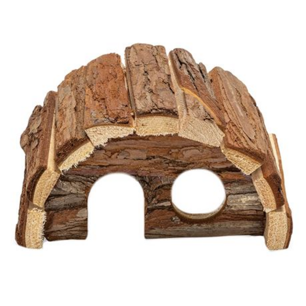 Natural Wood Rodent Hideout/House (24cm) - Hamster/Mouse/Rat