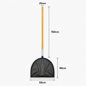 Panhead Fish Pond Net 50cm x 40cm - 150cm Solid Wood Handle - Image 2