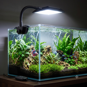 7W Adjustable USB Aquarium LED Light with Adapter - White Light - Image 3