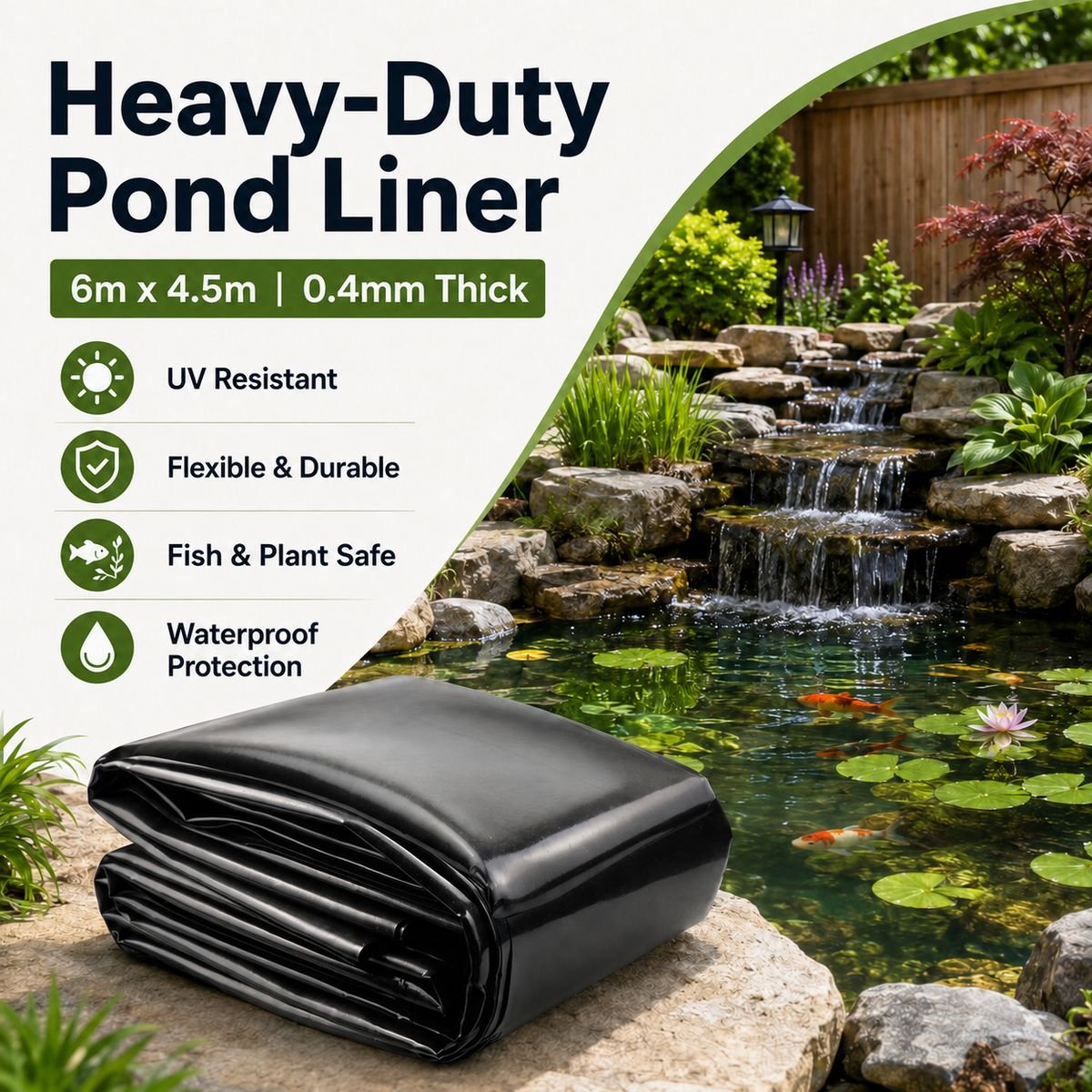 Heavy-Duty Pond Liner 0.4mm - Select Size Variant - Image 10